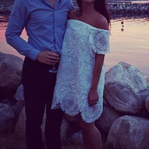 Asos off the shoulder dress